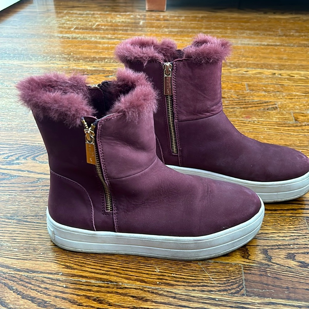 J/Slides Burgundy Boots